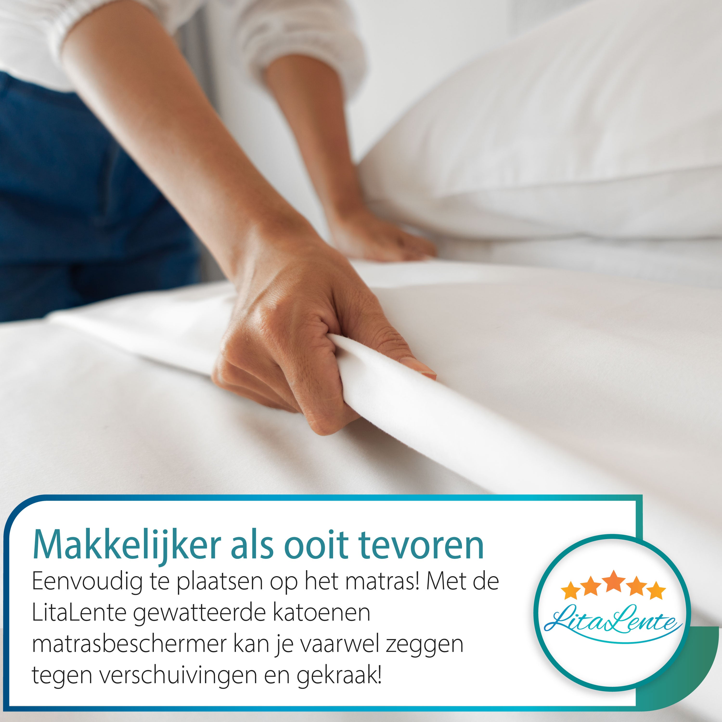 Waterdichte Matrasbeschermer - fluffy comfort - 250GSM - Superzacht en extra dik