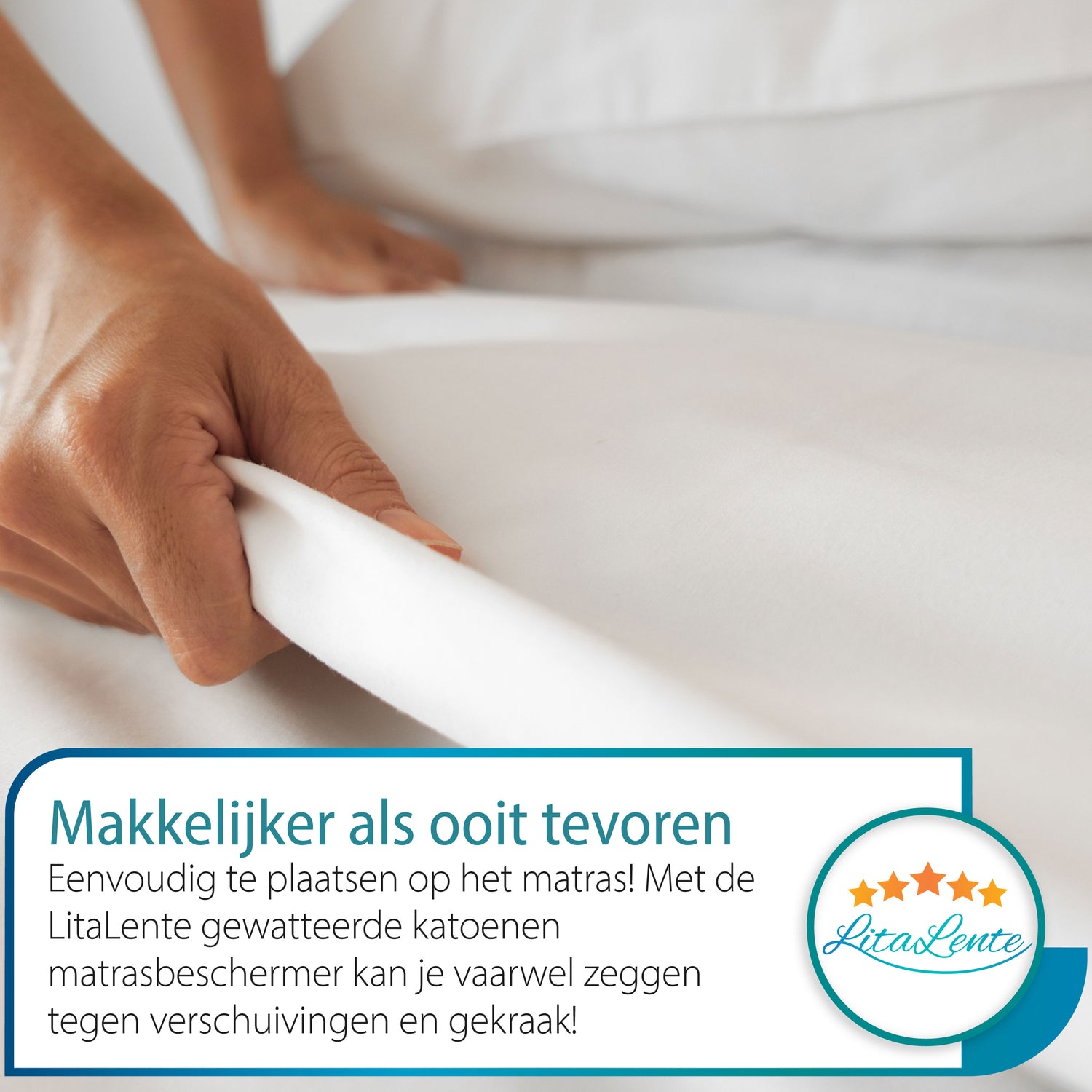 Gesteppter, wasserdichter Matratzenschoner aus Baumwolle – 100 % Baumwolle + wasserdichte Schutzschicht