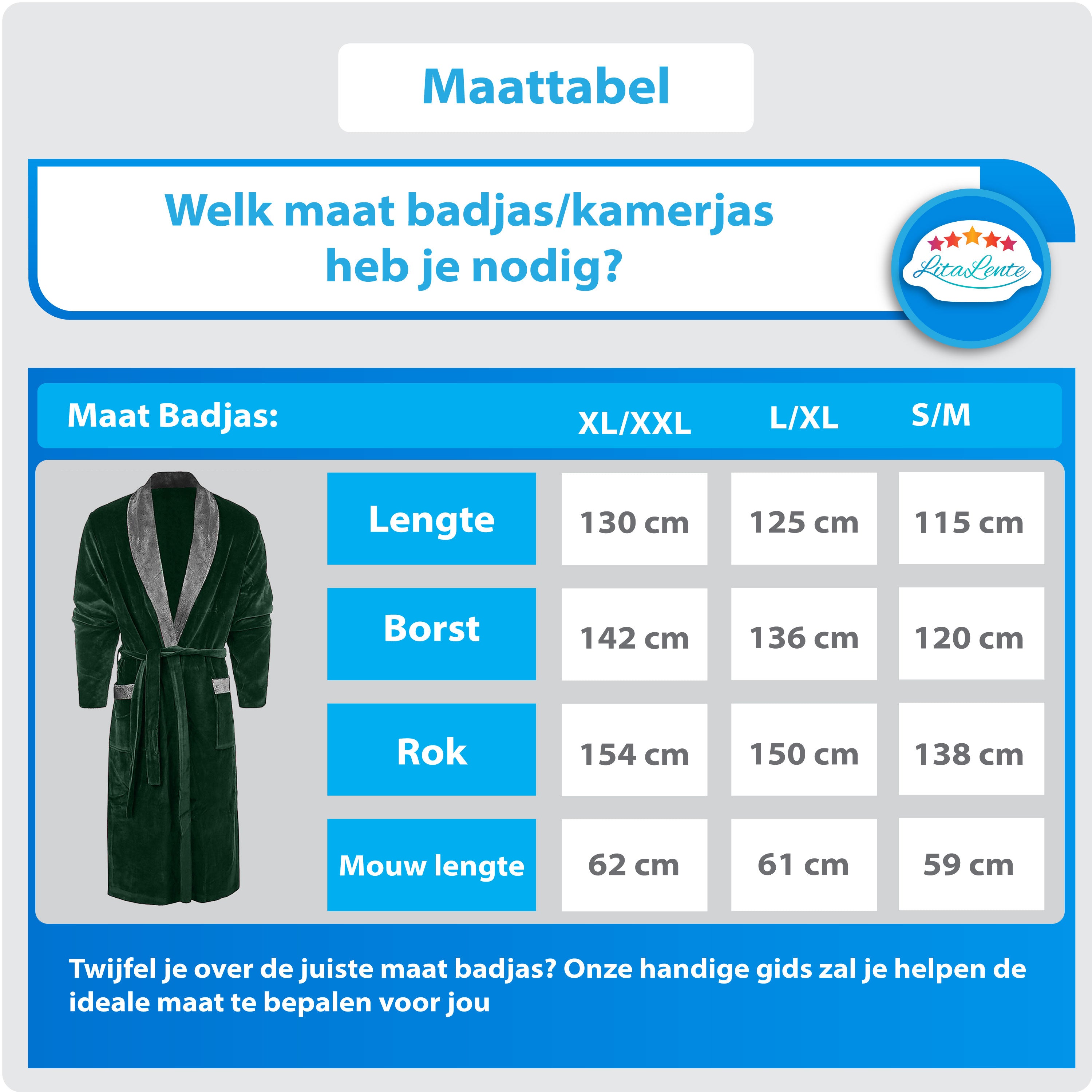 Bademantel - Fleecebademantel - Schalkragen - Grün - 30 Tage testen - Bademantel für Sie & Ihn - Unisex-Bademantel - Unisex-Bademantel