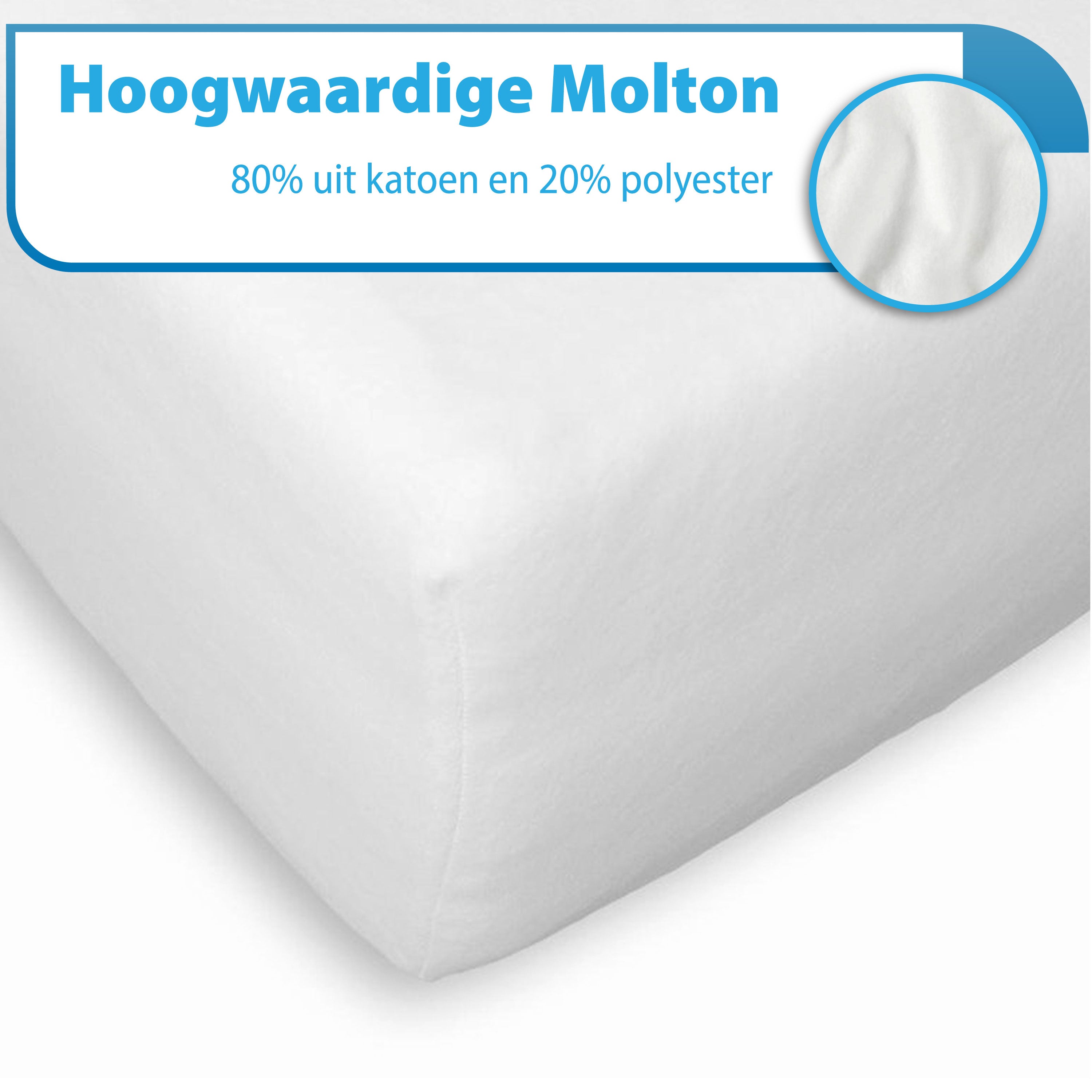 Molton voor Matras - soft en stretchy