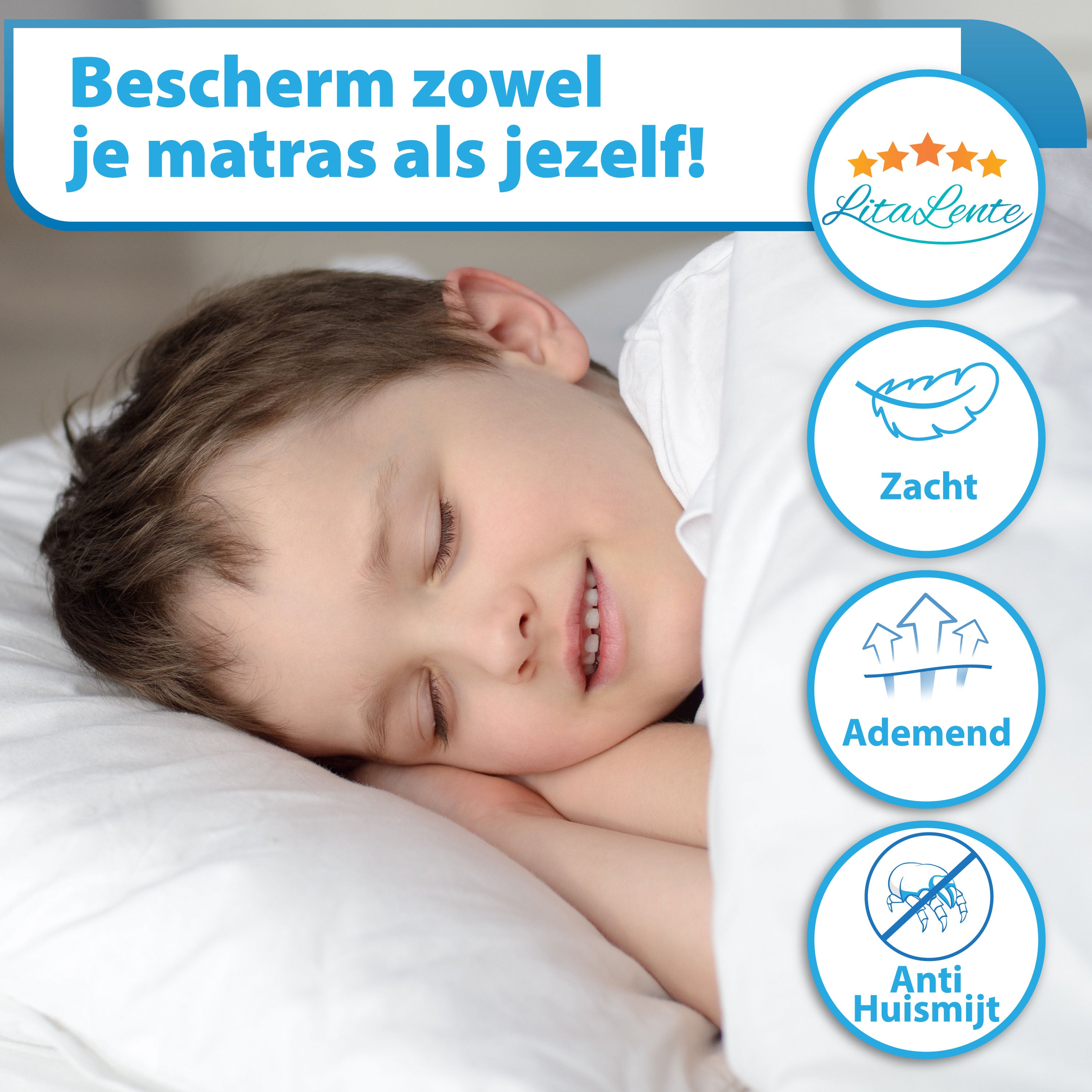 Molton voor Matras - soft en stretchy