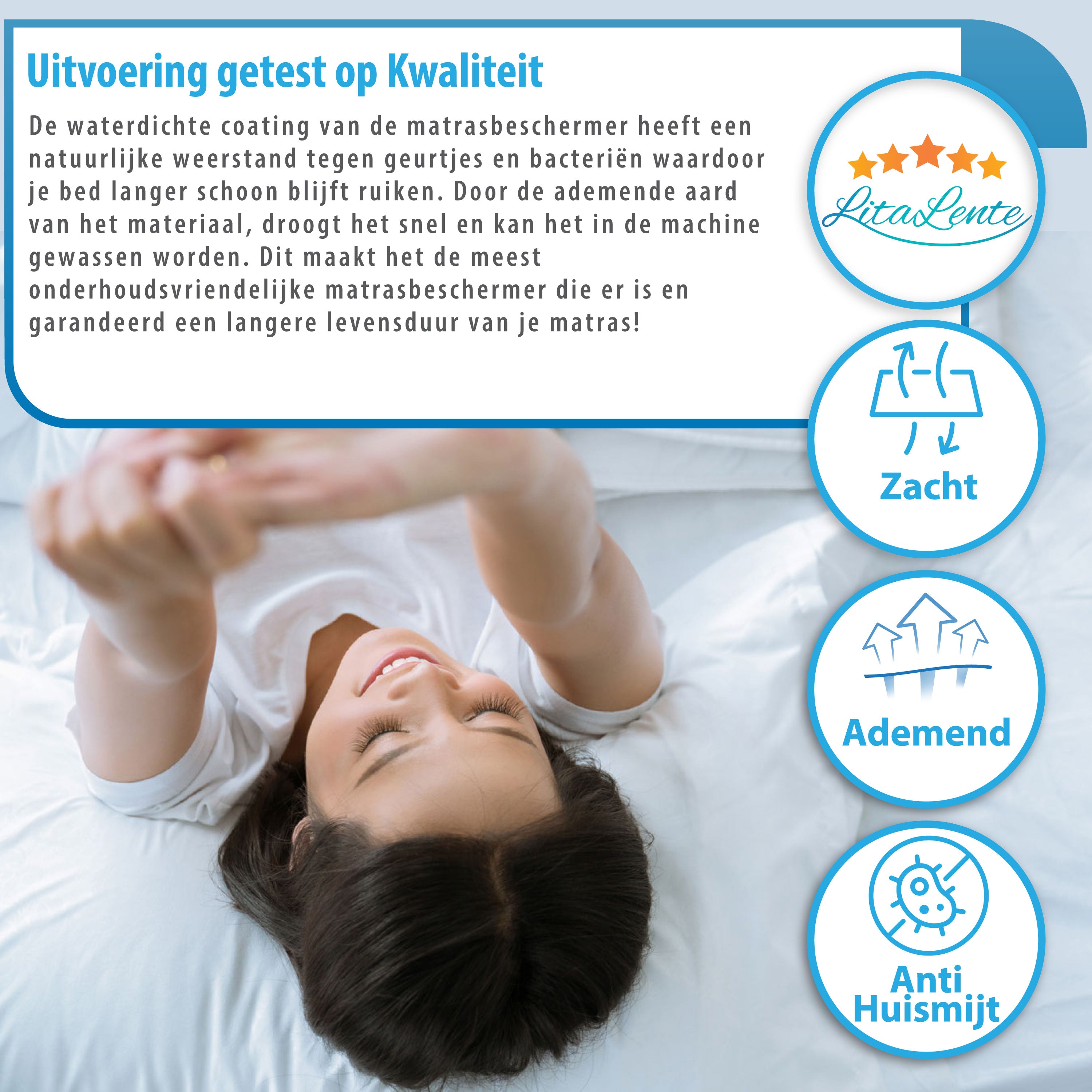 Molton voor Matras - soft en stretchy