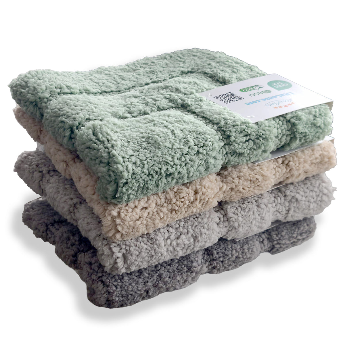 2-delige Badmattenset – Zachte Badmat & WC-mat met U-vorm – Taupe