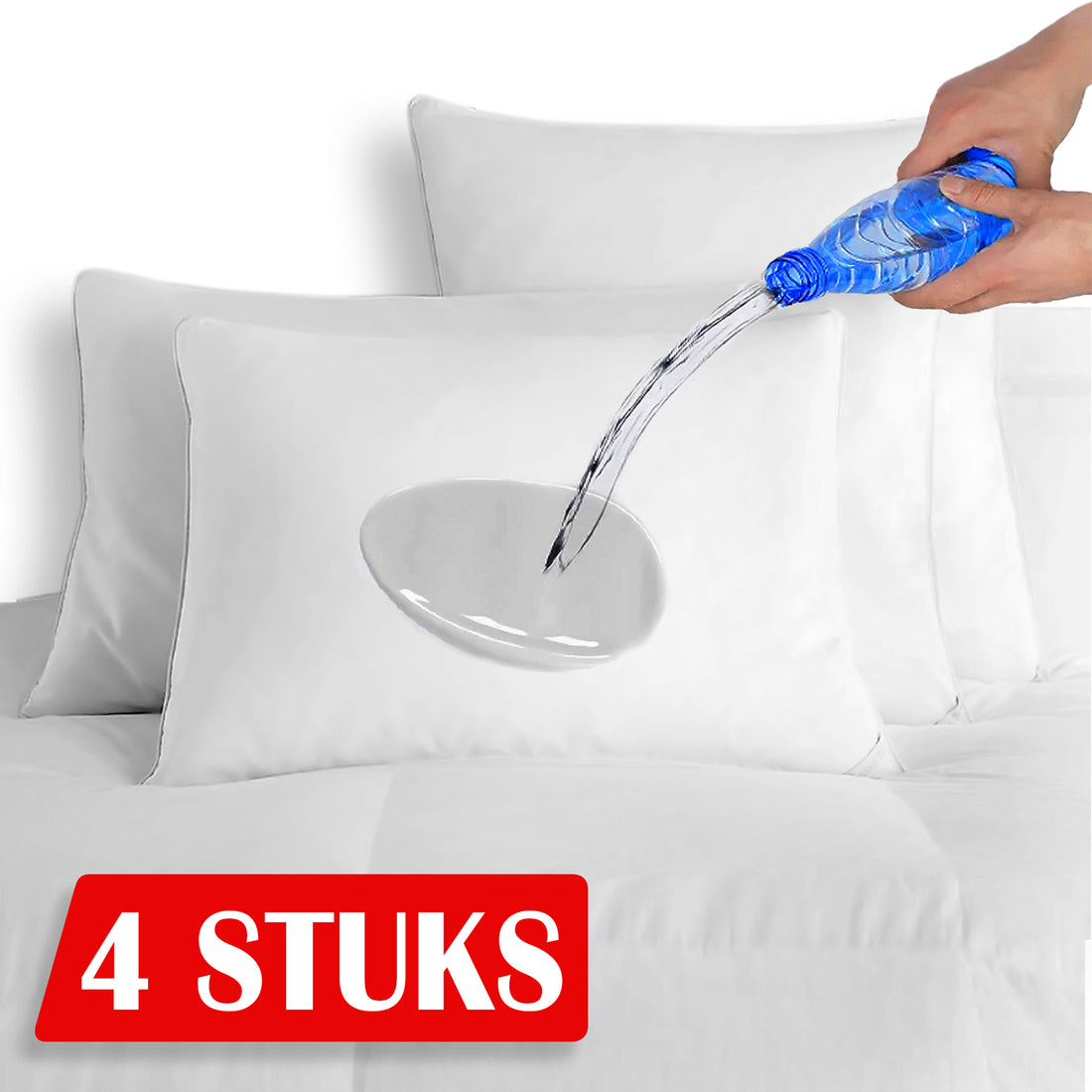 4x Kussenbeschermers Waterdicht