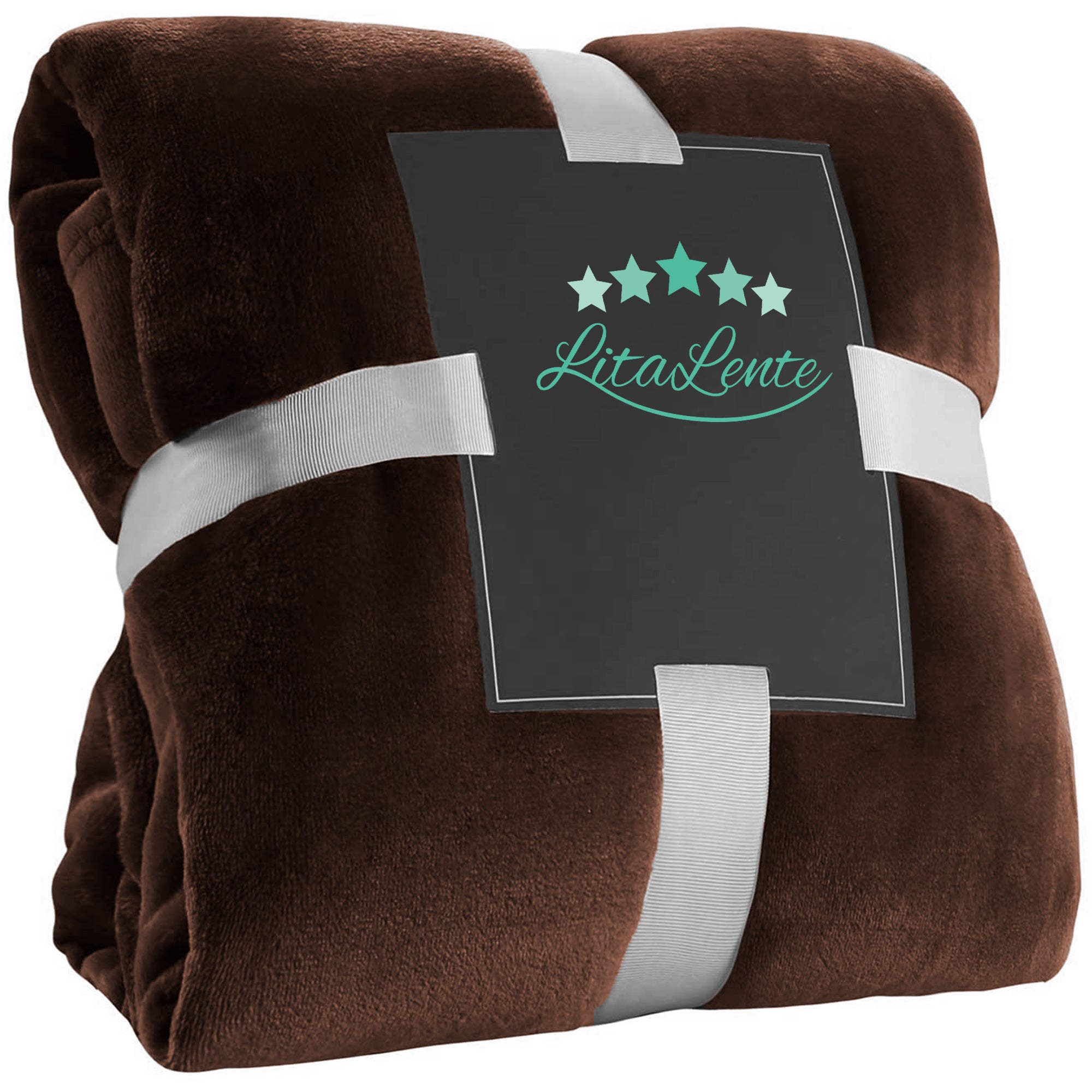 Fleece Plaid - Bruin - Fleece deken - hoogwaardige deken, zachte deken, microvezeldeken als bankhoes, sprei, plaid of woonkamerdeken, 150 x 200 cm