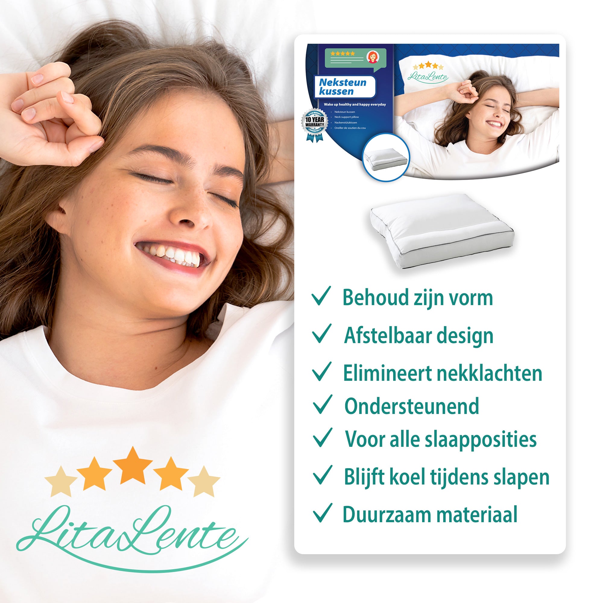 Kissen - Boxkissen - Kissen Nackenbeschwerden