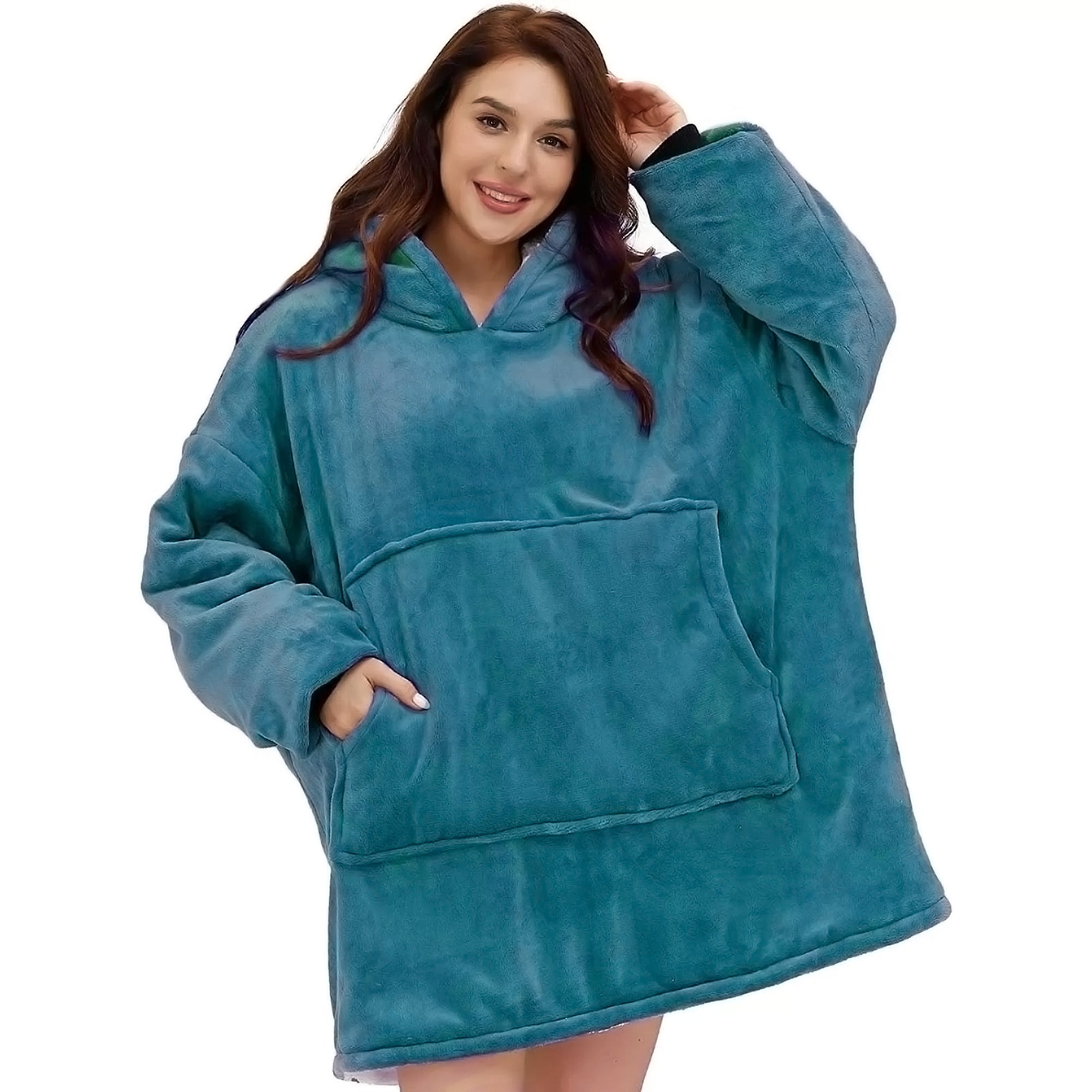 Hoodie Deken - knus - Groen
