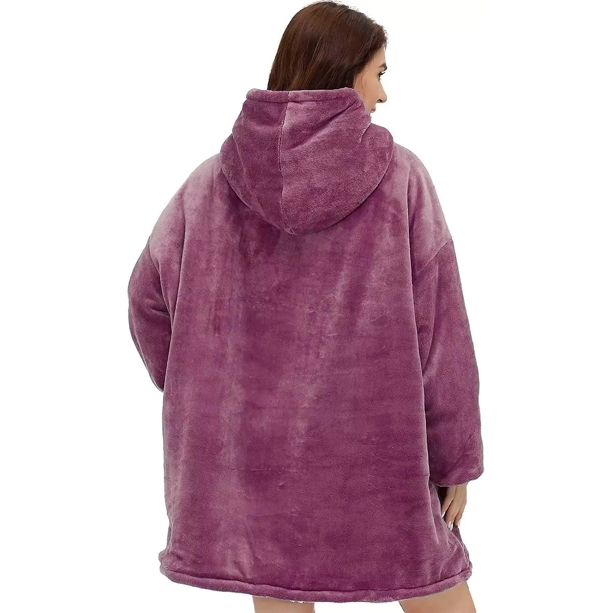 Hoodie Blanket - Snuggie Cuddle - Powder Pink