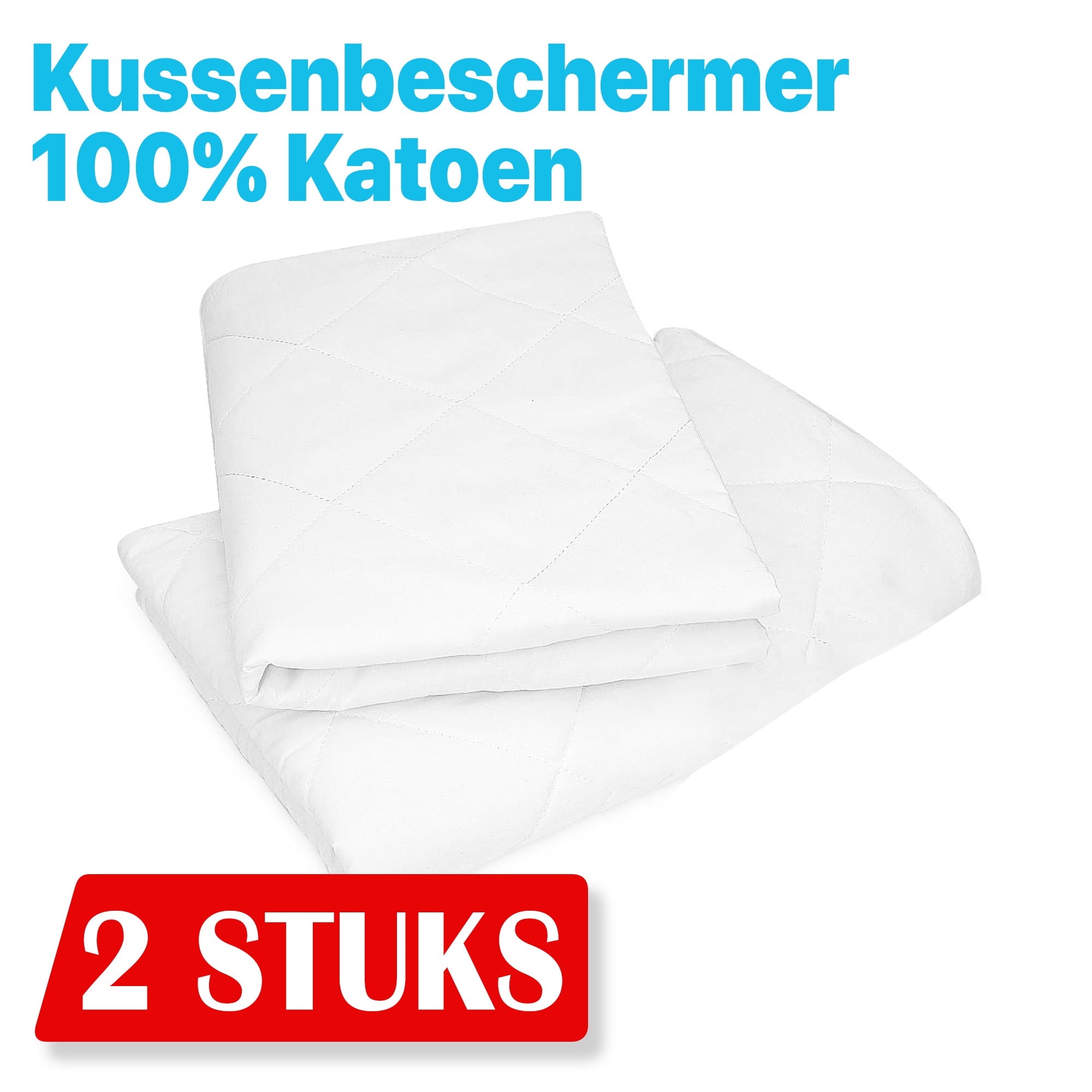 Kussenbeschermer Katoen (set van 2) - 60x70