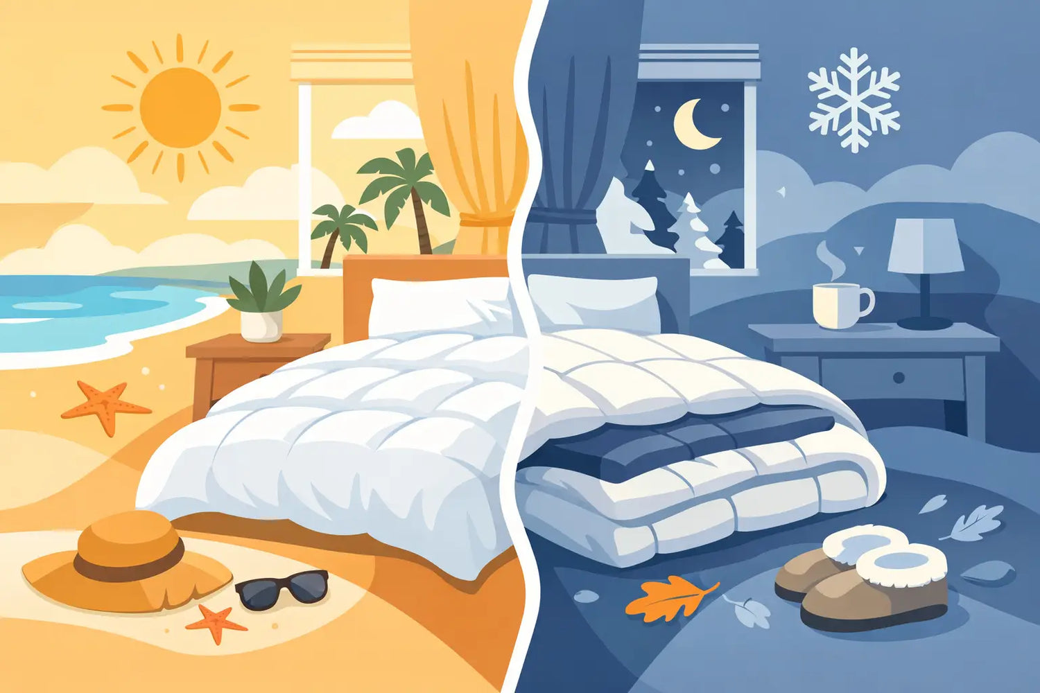 Zomerdekbed of vierseizoenen voor jouw slaapkamer
