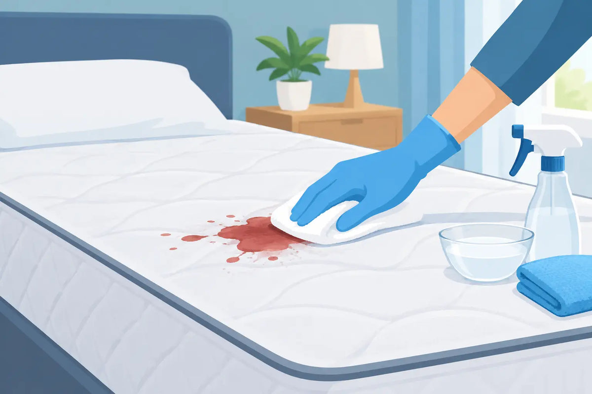Hoe verwijder ik bloedvlekken uit een matras?
