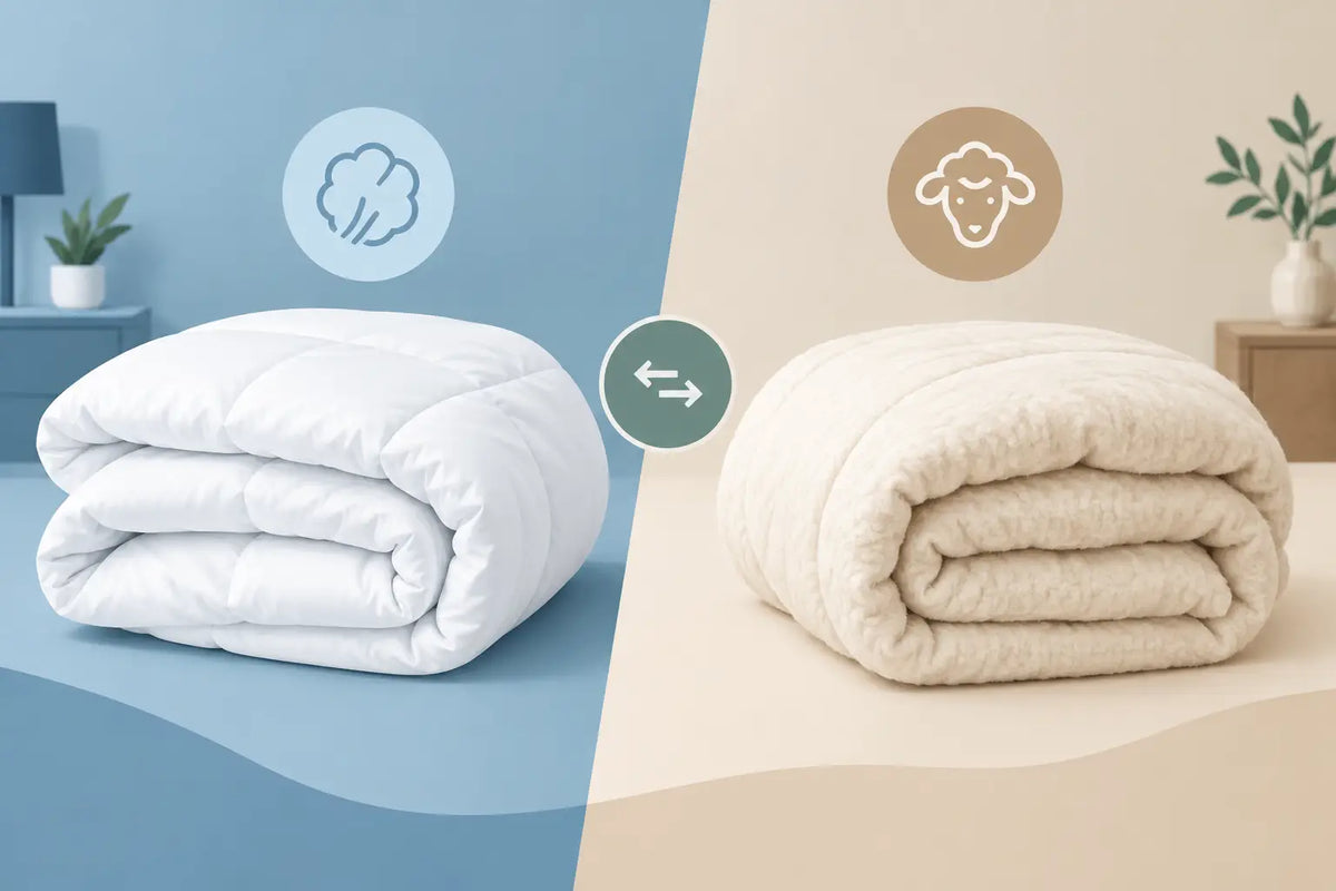 Synthetisch dekbed versus wollen dekbed