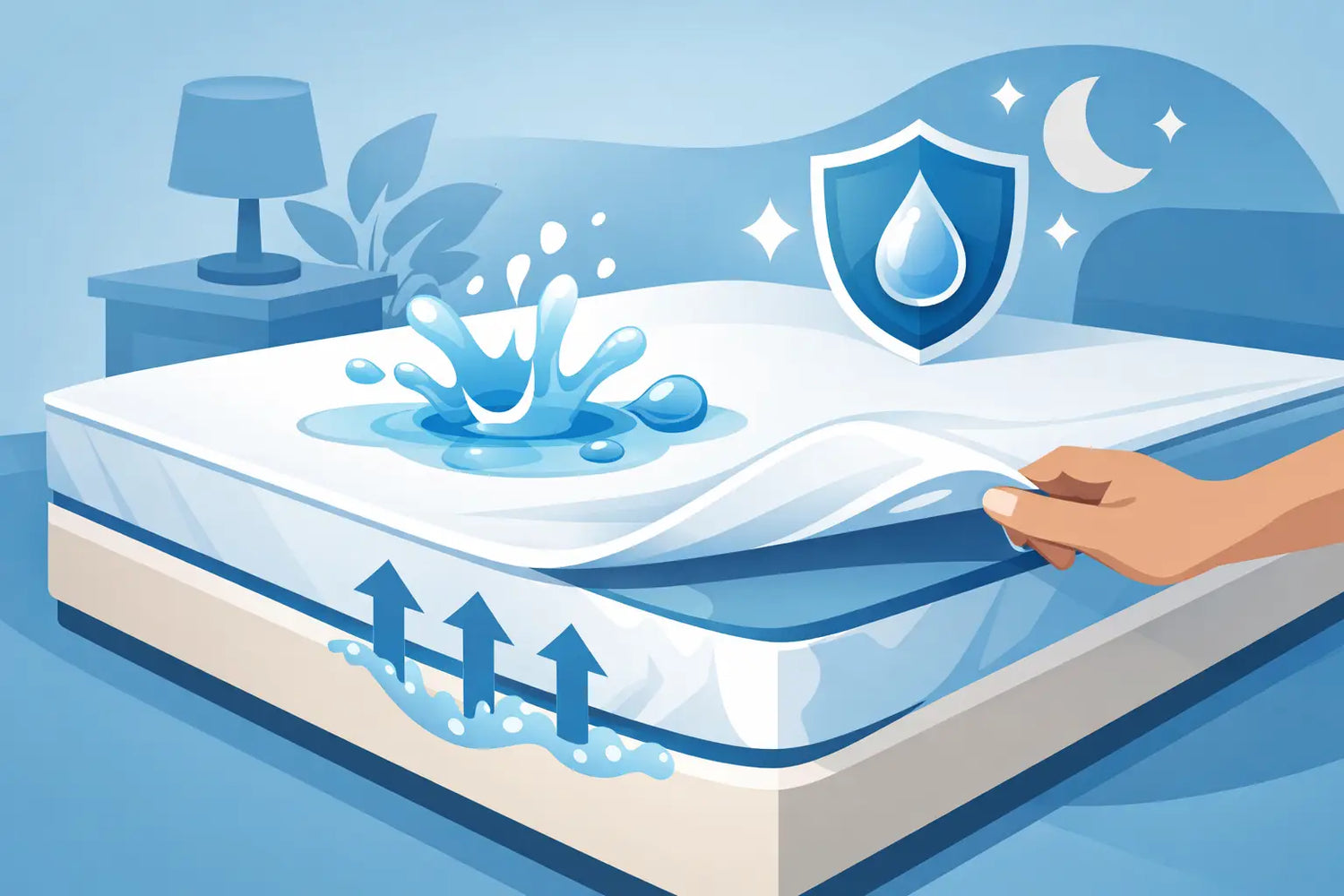 Waarom waterdichte matrasbeschermer gebruiken?