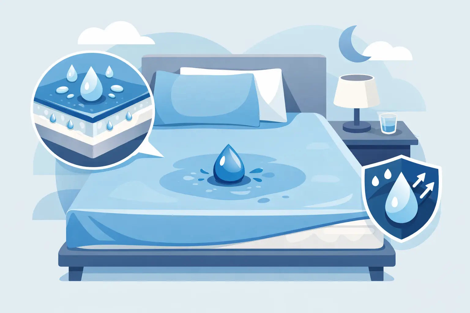 Waterdicht hoeslaken bij bedplassen kiezen
