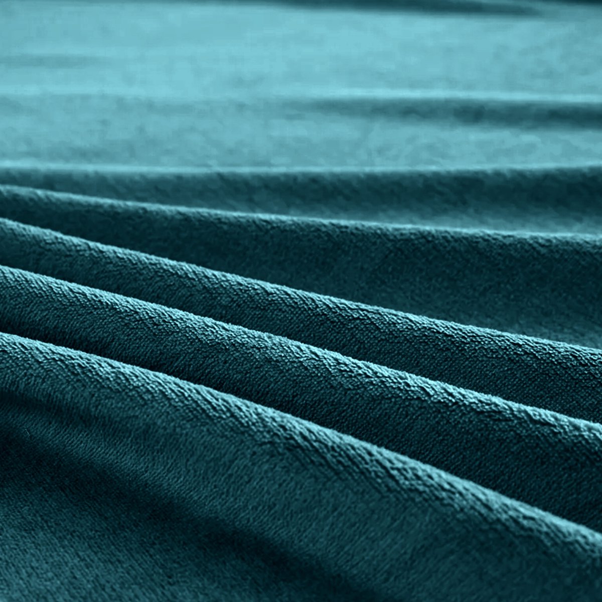 Velvet Velvet Fitted Sheet - Petrol Blue