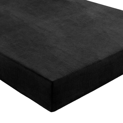 Velvet Velvet Fitted Sheet - Black