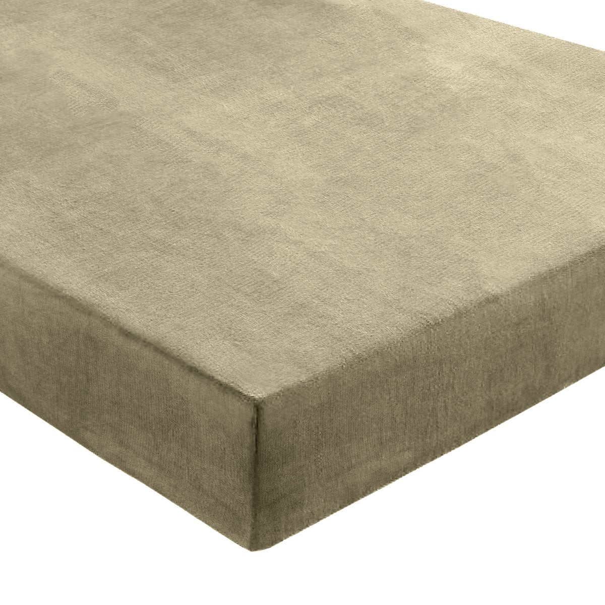 Velvet Velvet Fitted Sheet - Taupe Gray