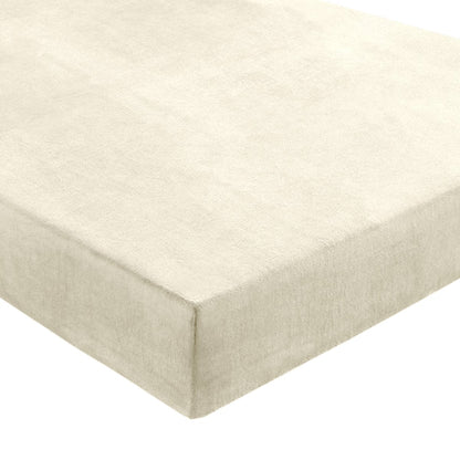 Velvet Velvet Fitted Sheet - Pearl White