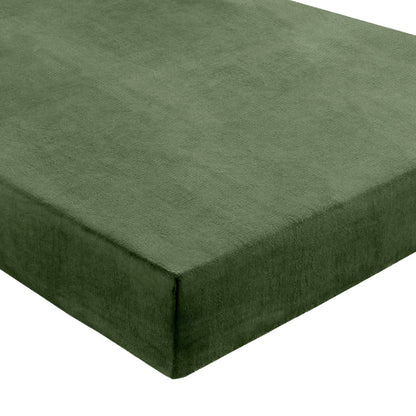 Velvet Velvet Fitted Sheet - Green