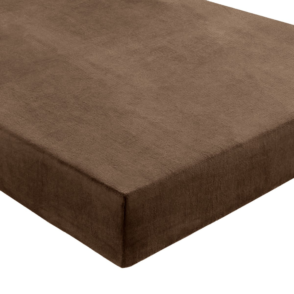 Velvet Velvet Fitted Sheet - Brown