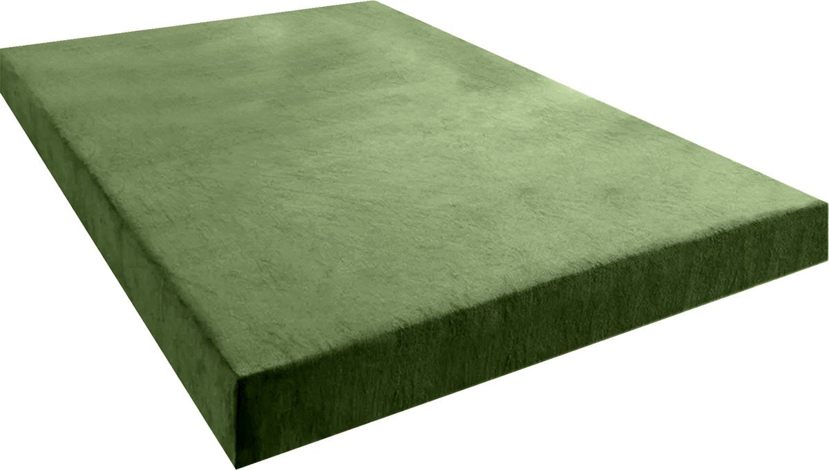 Velvet Velvet Fitted Sheet - Green