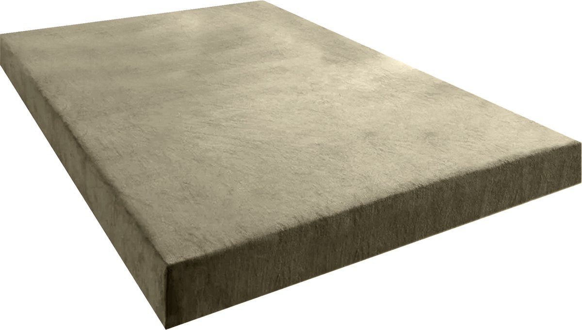 Velvet Velvet Fitted Sheet - Taupe Gray