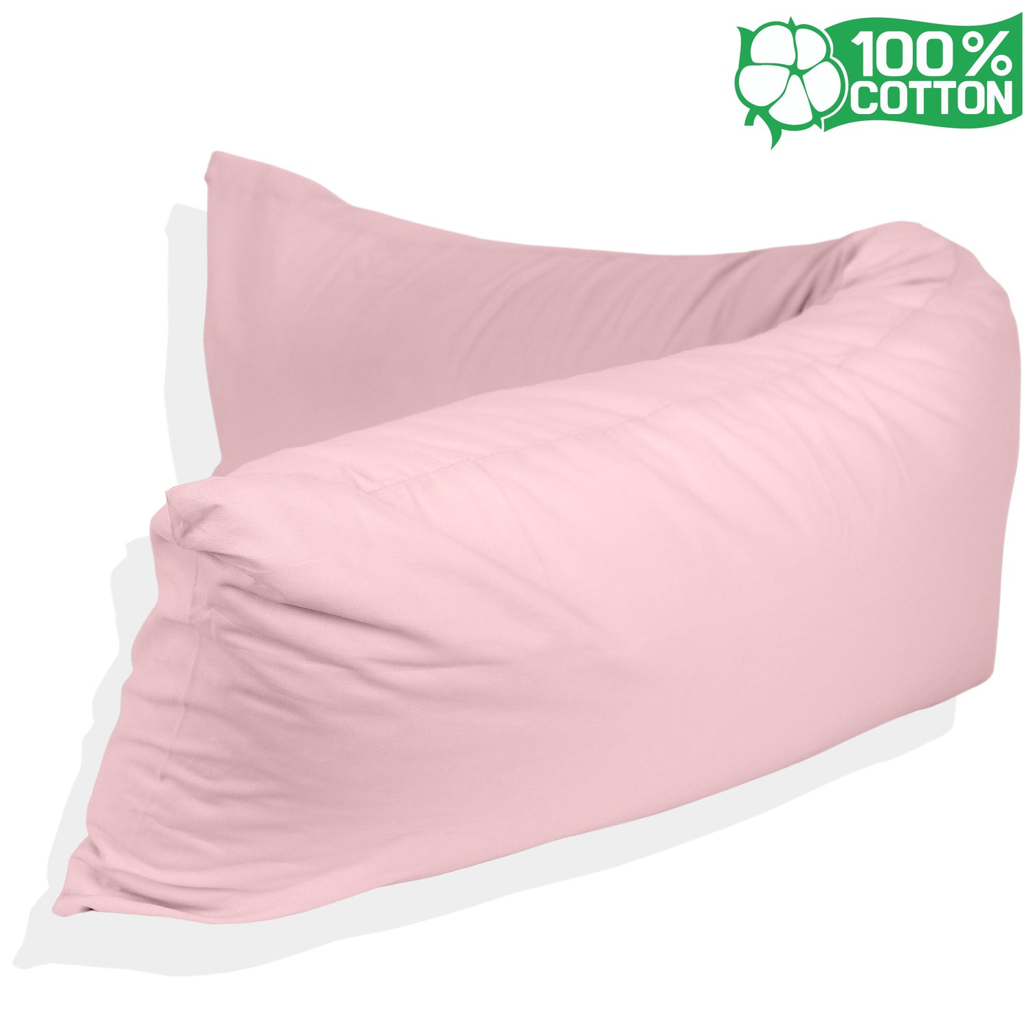 Katoenen lichaamskussen sloop - Roze