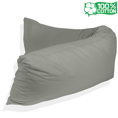 Katoenen lichaamskussen sloop - Grijs