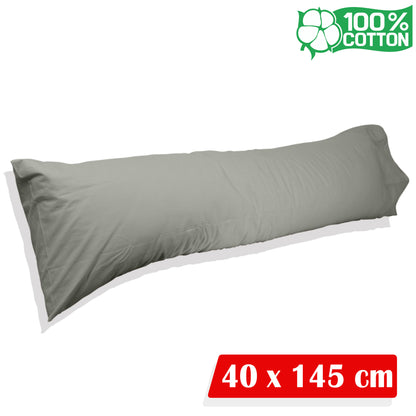 Katoenen lichaamskussen sloop - Grijs
