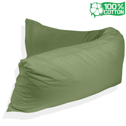 Katoenen lichaamskussen sloop - Groen