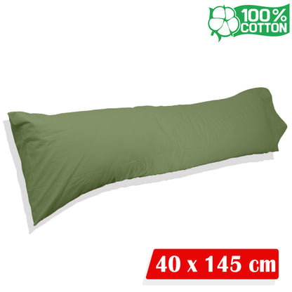 Katoenen lichaamskussen sloop - Groen