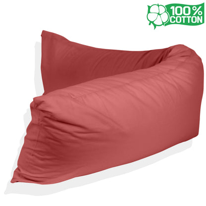 Katoenen lichaamskussen sloop - Rood