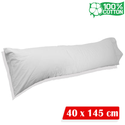 Katoenen lichaamskussen sloop - Wit
