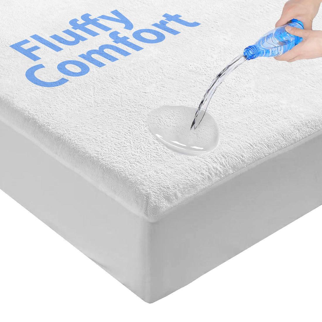 Waterdichte Matrasbeschermer - fluffy comfort - 250GSM - Superzacht en extra dik
