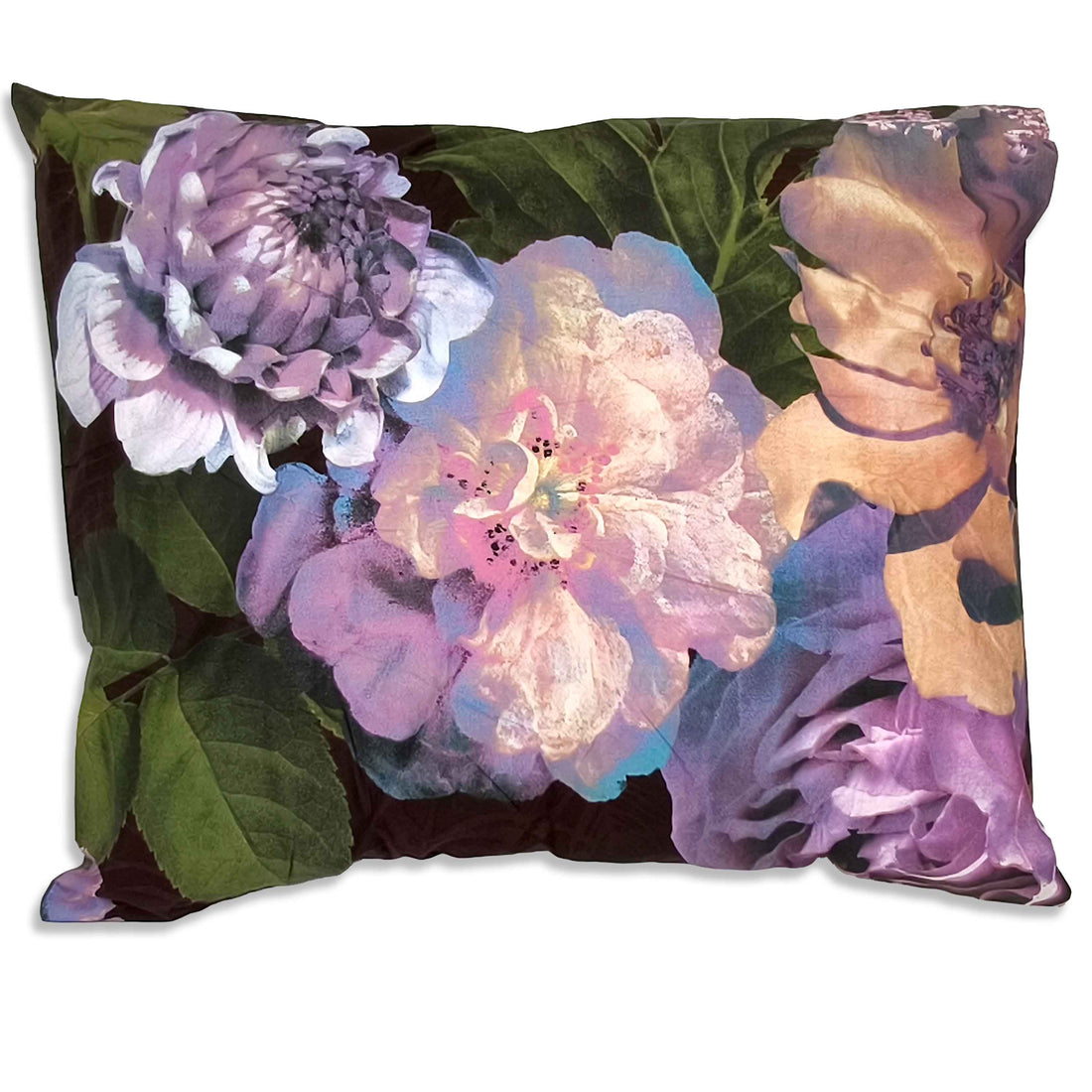 All-In Dekbed - zonder overtrek - Paarse Bloemen