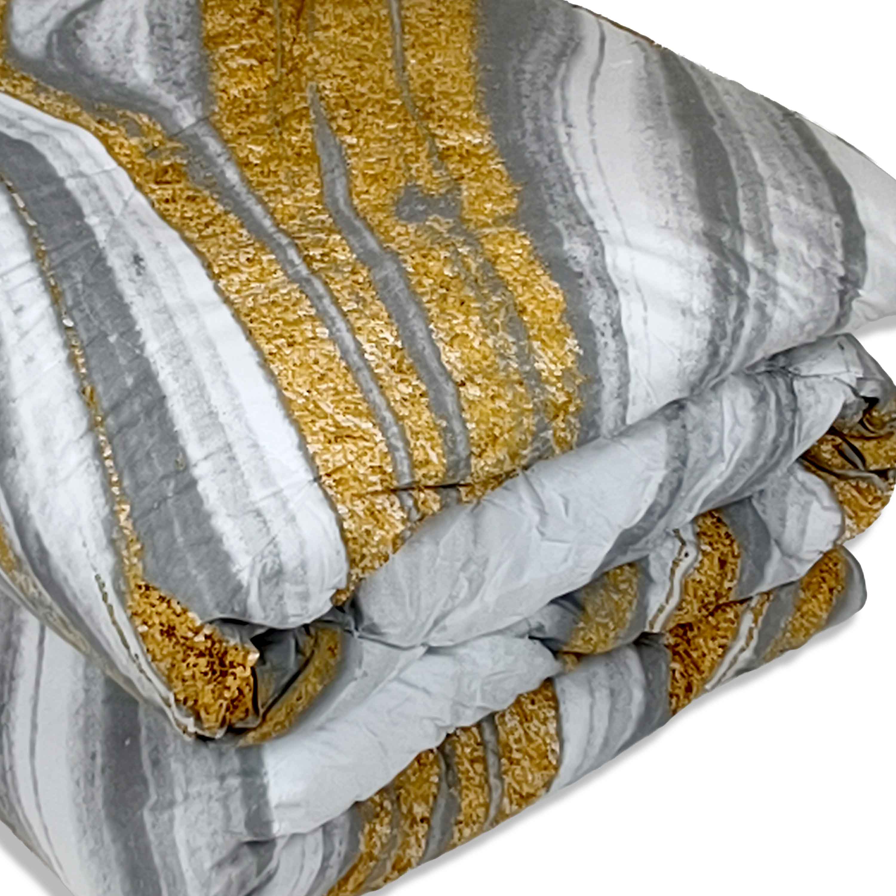 All-In Dekbed - zonder overtrek - Marmer Wit Goud