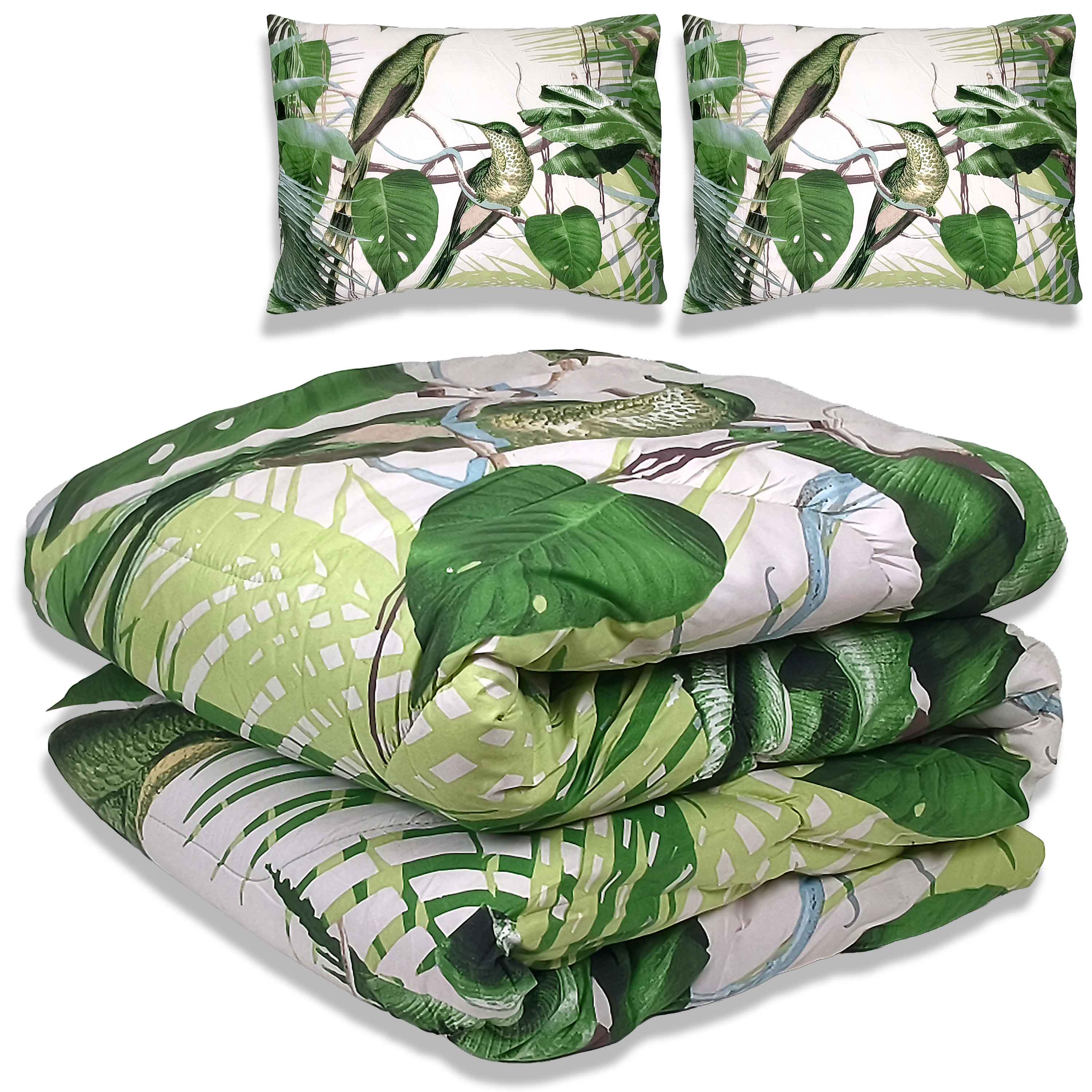 All-In Dekbed - zonder overtrek - Jungle Groen