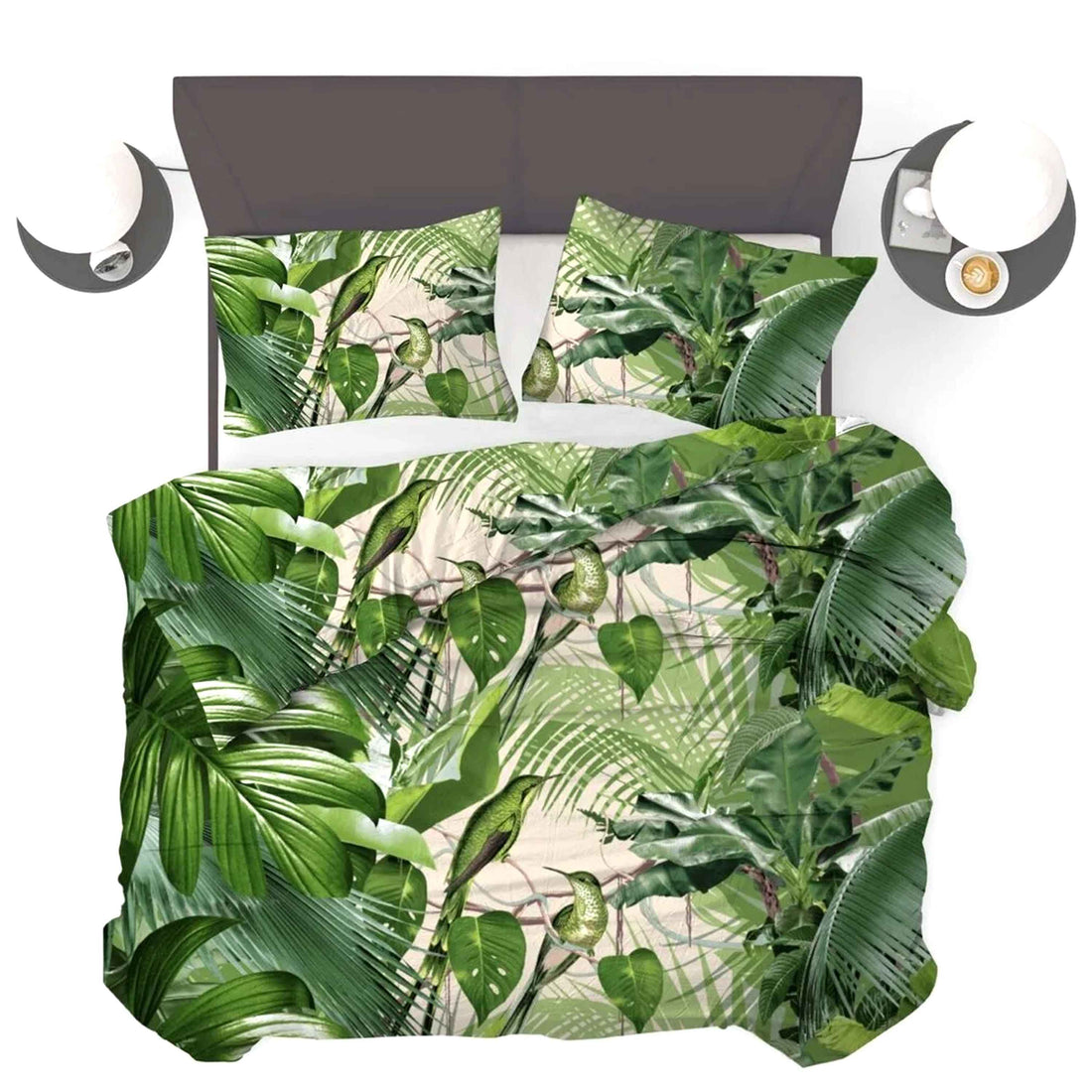 All-In Dekbed - zonder overtrek - Jungle Groen