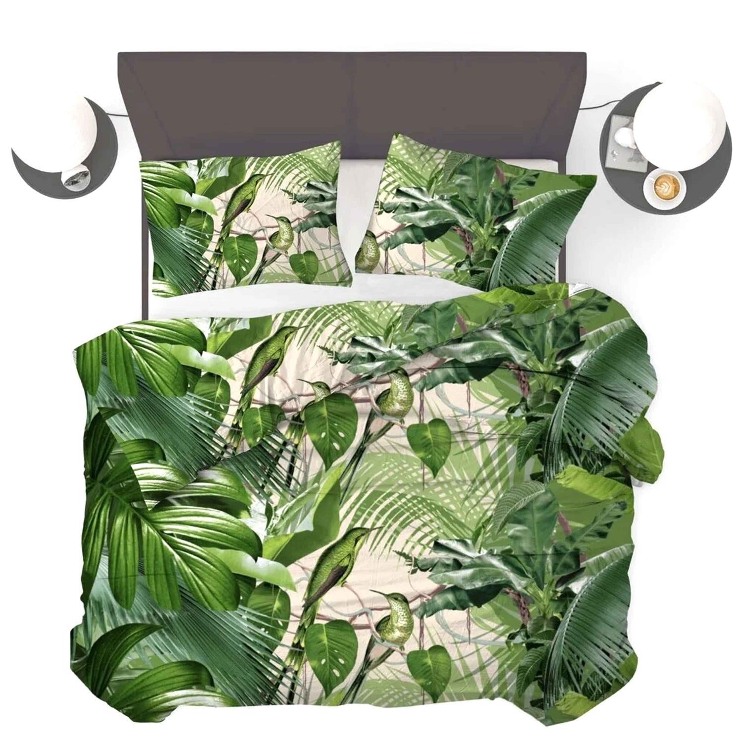 All-In Dekbed - zonder overtrek - Jungle Groen