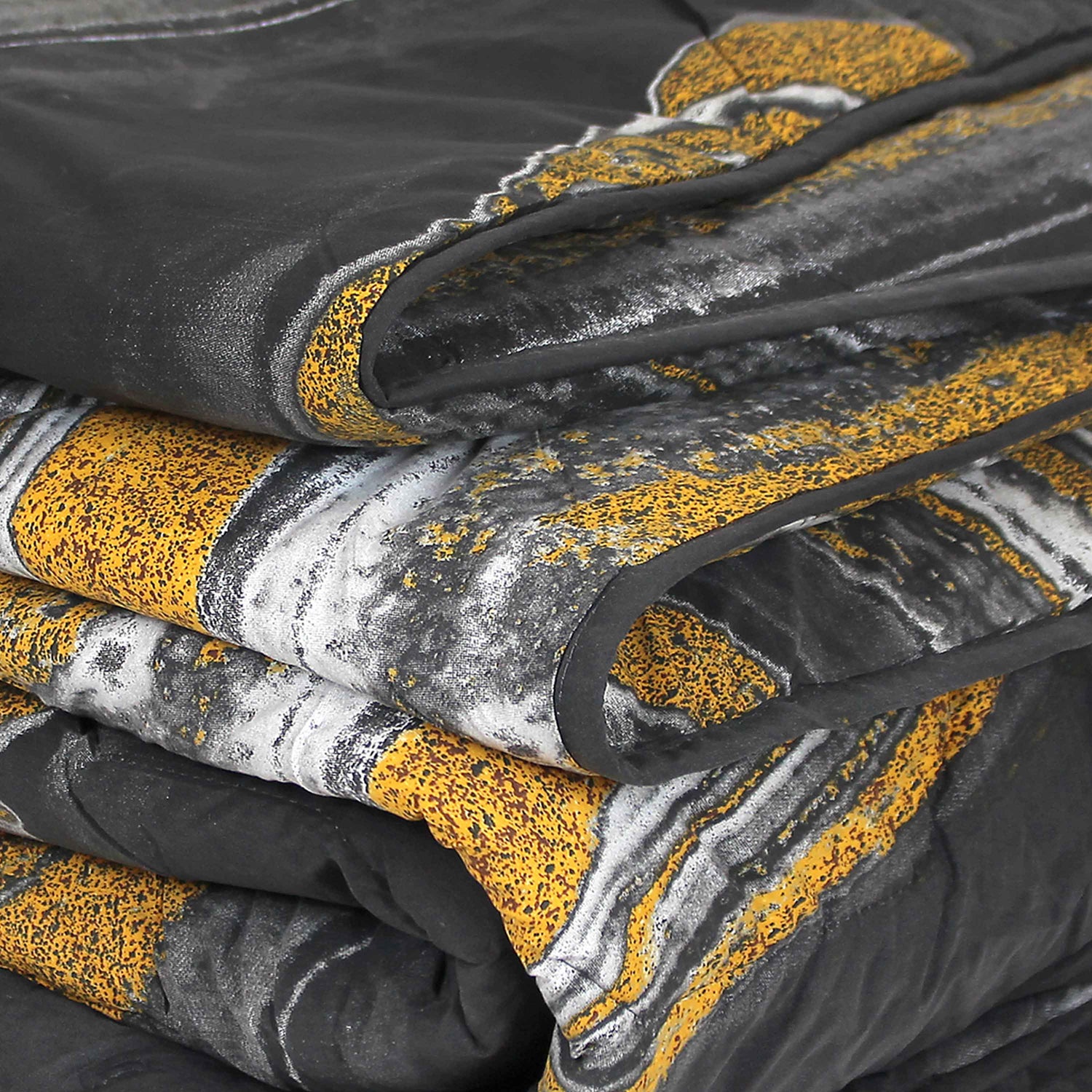 All-In Dekbed - zonder overtrek - Marmer Zwart Goud