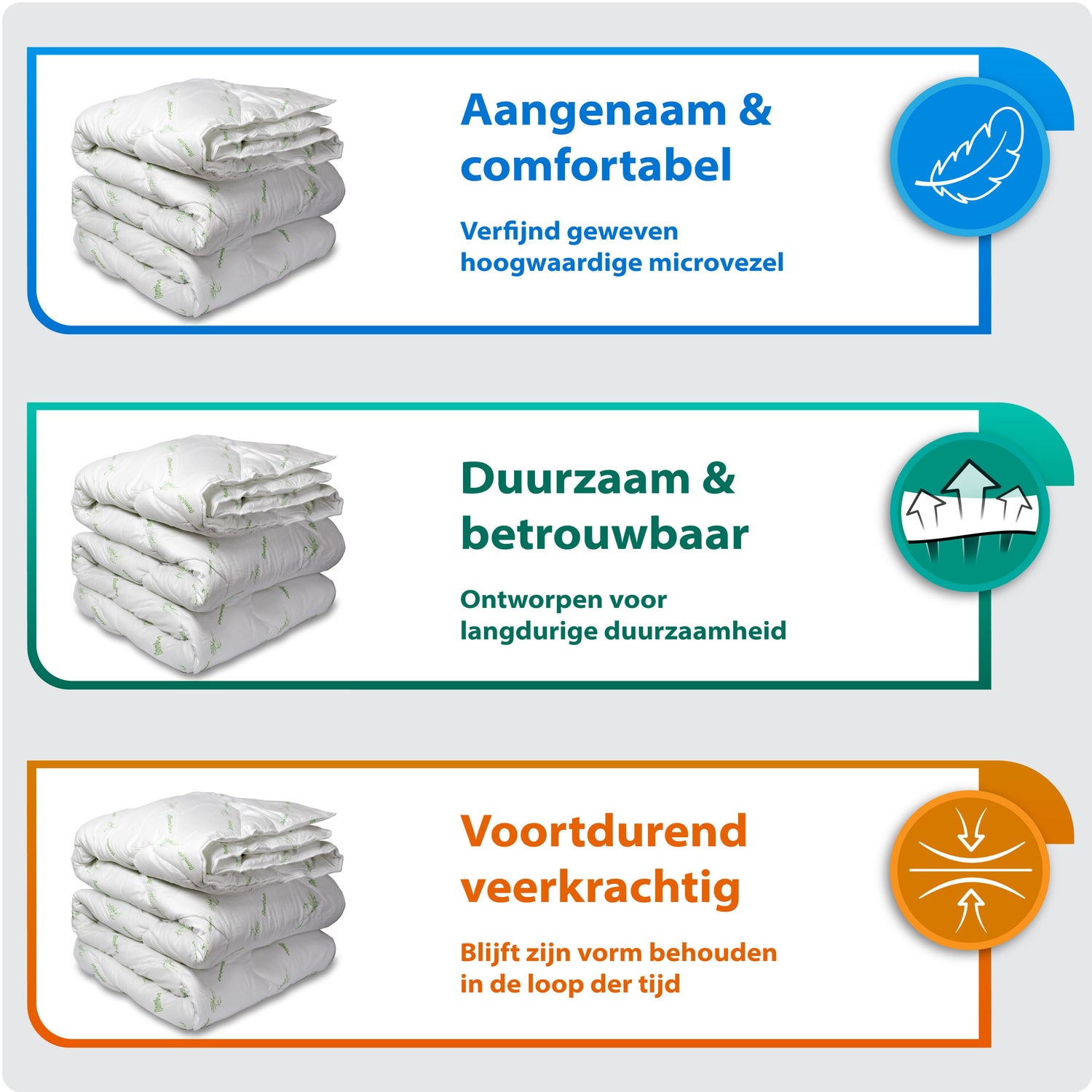 2x Bamboe Dekbed - Anti allergisch - verkoelend - vochtregulerend