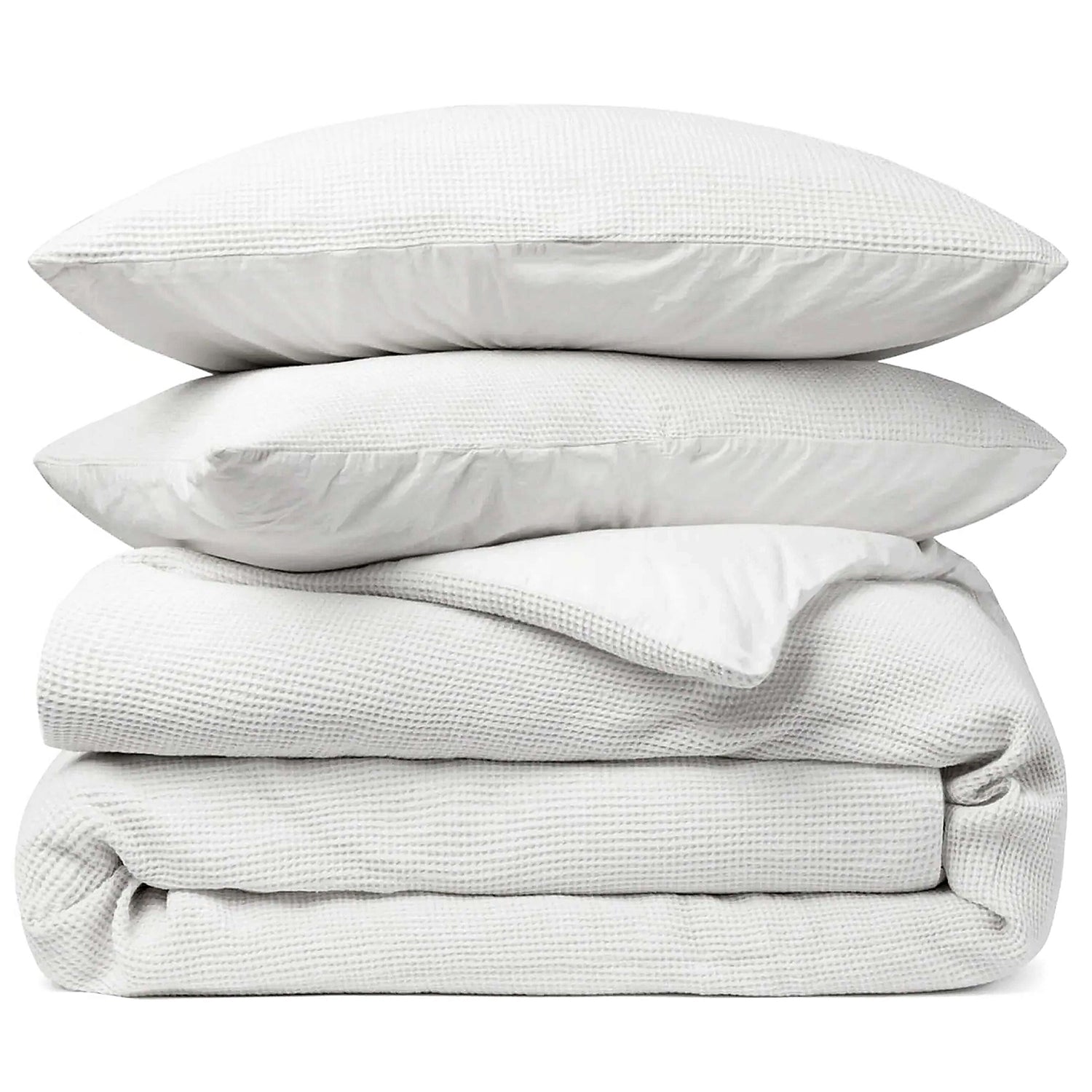 Dekbedovertrek Wafel - 100% katoen - wit