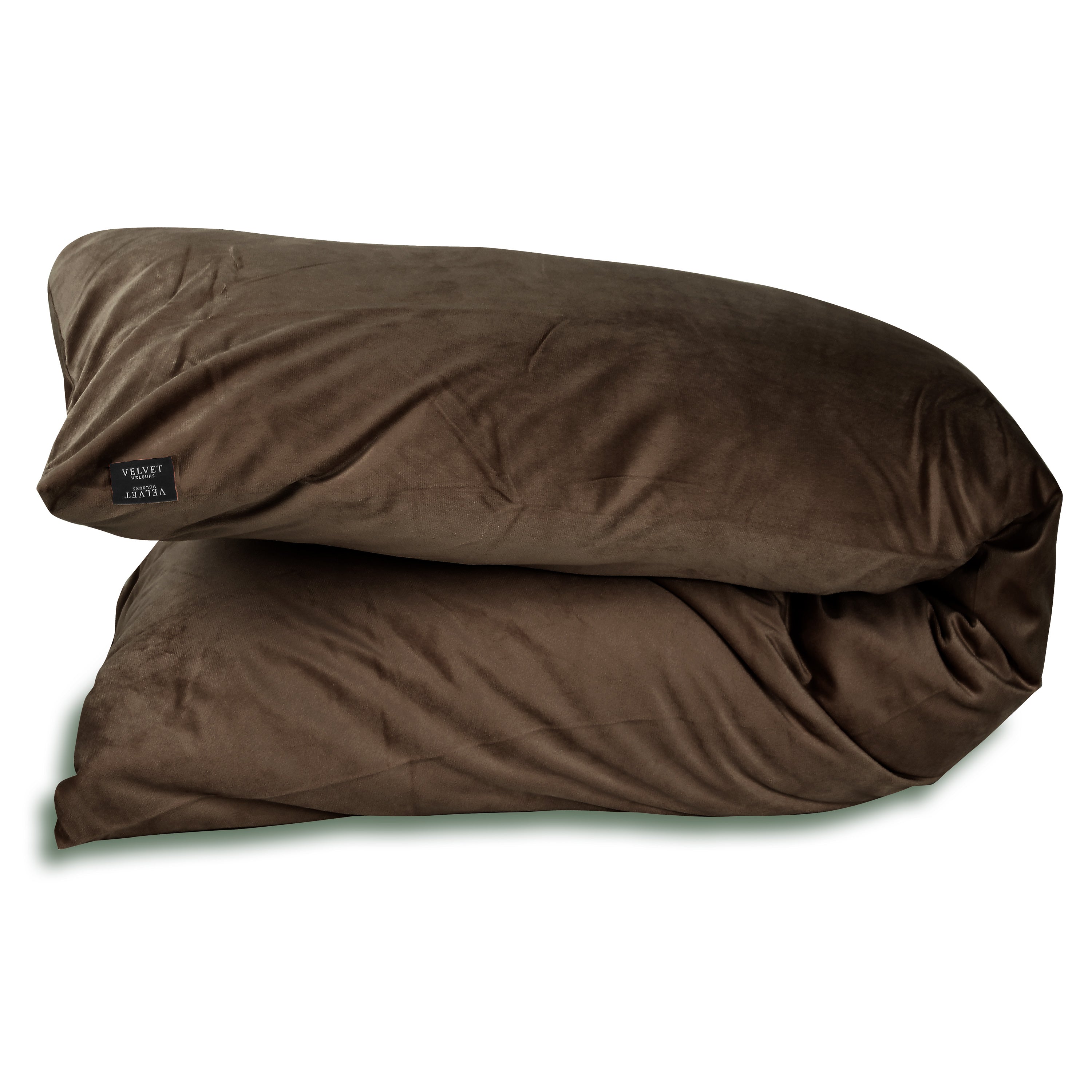 Velvet Fluwelen Lichaamskussen sloop - Body pillow - Bruin