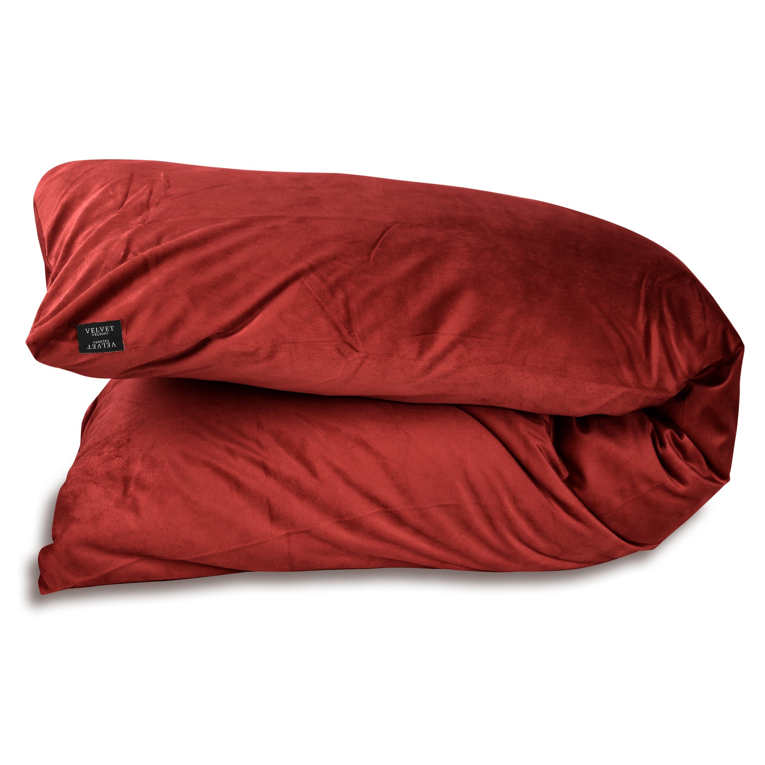 Velvet Velvet Body Pillow Cover - Body Pillow - Red