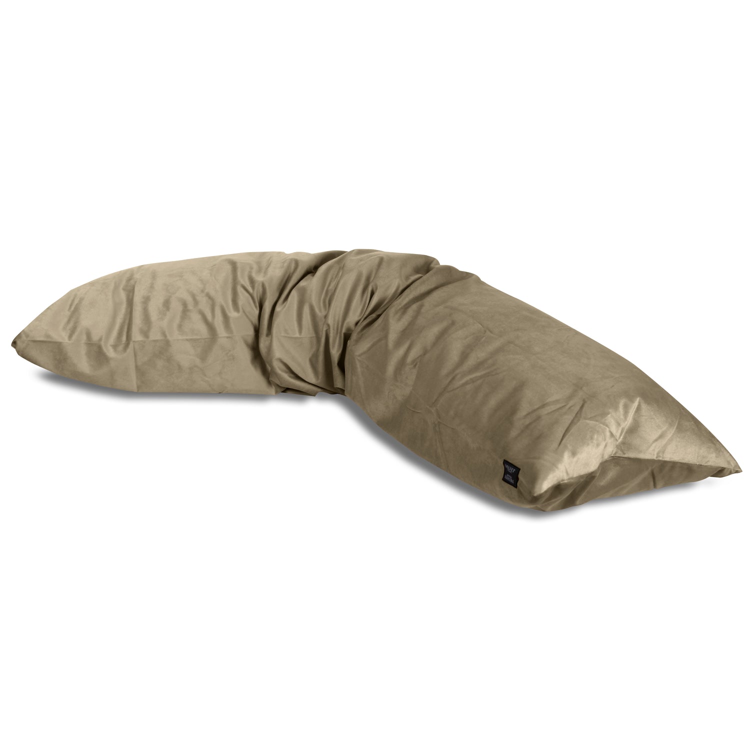 Velvet Fluwelen Lichaamskussen sloop - Body pillow - Taupe Grijs