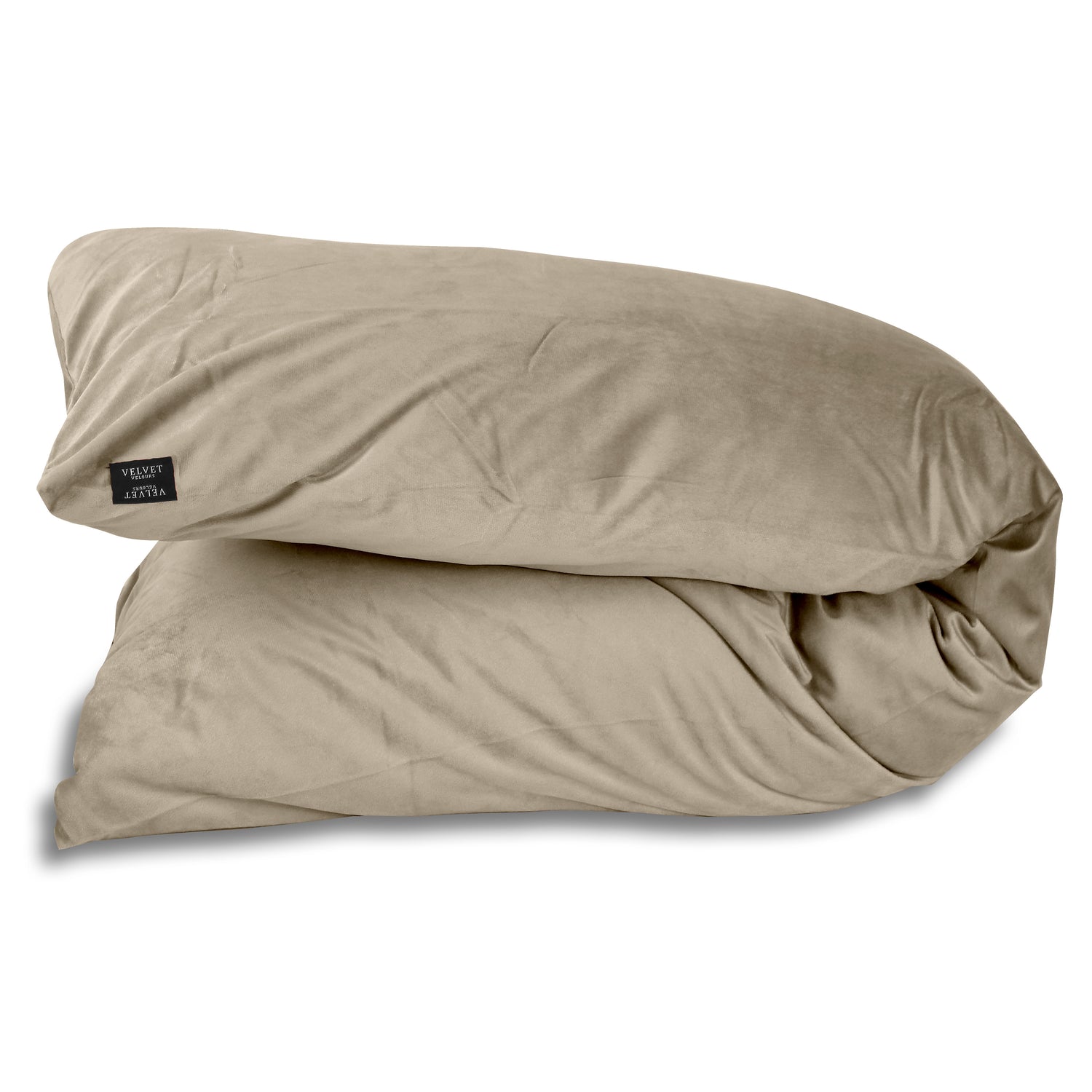 Velvet Fluwelen Lichaamskussen sloop - Body pillow - Taupe Grijs