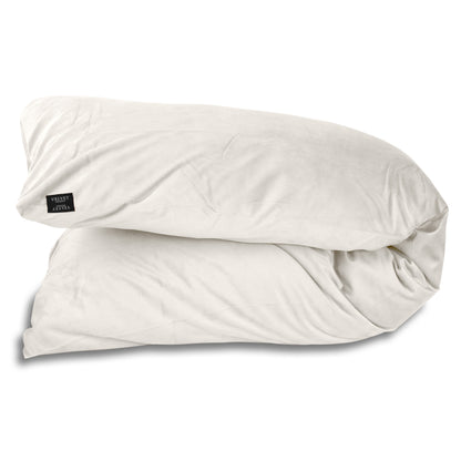 Velvet Fluwelen Lichaamskussen sloop - Body pillow - Parelwit