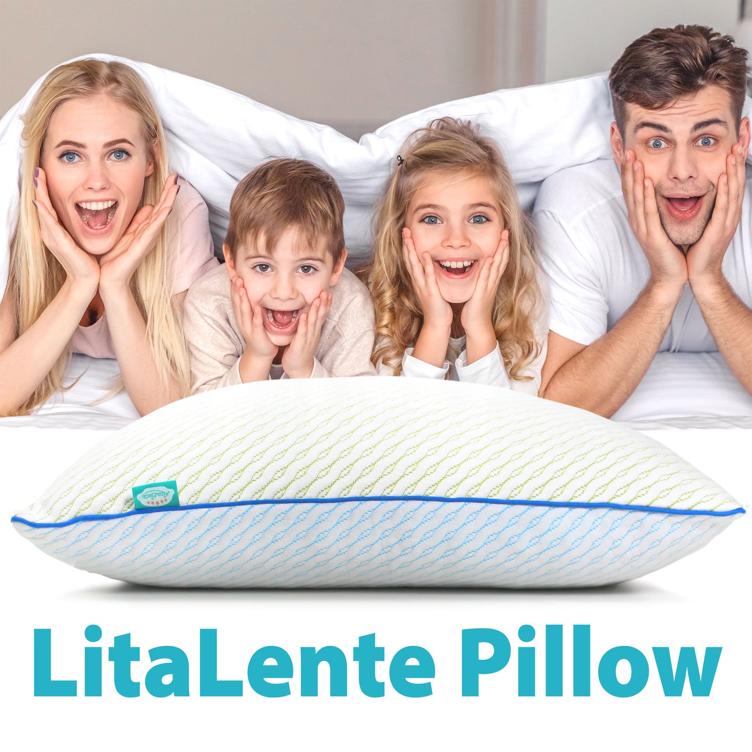 Litalente Pillow - Pillow (set of 2) - including 100 grams of extra memory foam