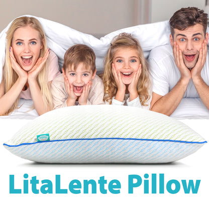 Litalente Pillow - Pillow (set of 2) - including 100 grams of extra memory foam