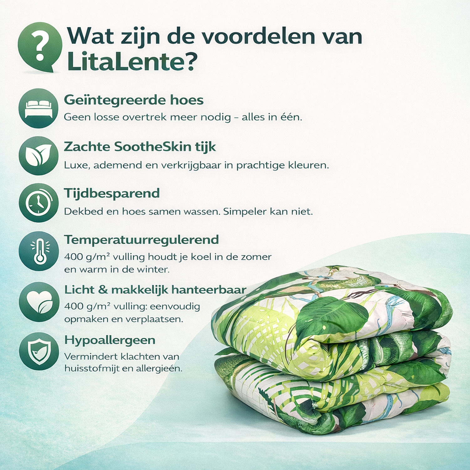 All-In Dekbed - zonder overtrek - Junglestijl